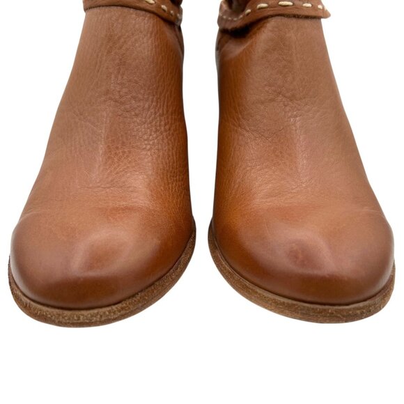 Frye Naomi Pickstitch Whisky Leather Shootie Ankle Boots (9.5) - Picture 9 of 16